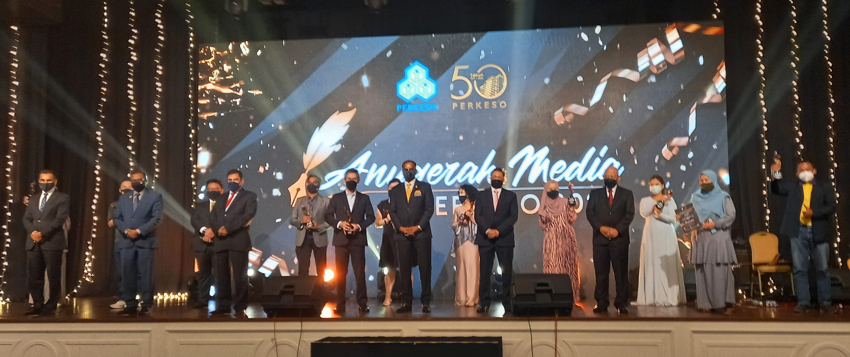 Pemenang-pemenang Anugerah Media PERKESO 2021 diraikan sempena Sambutan Jubli EMAS PERKESO