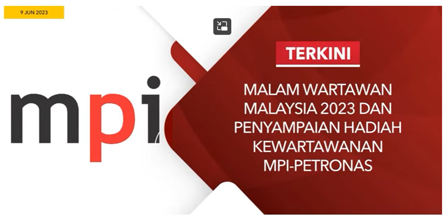 LIPUTAN MEDIA MALAM WARTAWAN MALAYSIA 2023